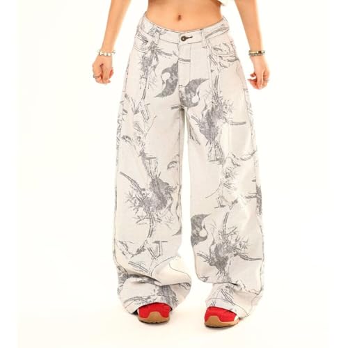 Baggy Jeans Men Washed Graphic Baggy Barrel Jeans Men Design Loose Fit Wide Leg Streetwear for Skater Denim Pants3