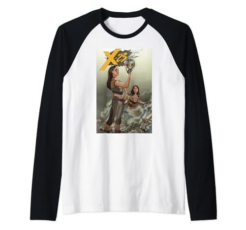 T-shirt baseball Marvel Comixology X-23 Issue 9 Raglan imprimé avec couverture de comic