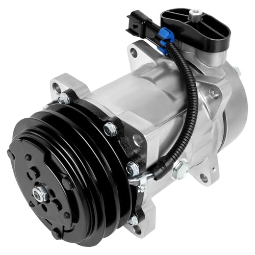Image of SCITOO AC Compressor for Peterbilt for 320 10.3L 2001-2004 | Fast Cooling, Ultra Low Noise (≤72 dB)Air Conditioner Compressor with Clutch, Easy Installation, 782321 922878 922909
