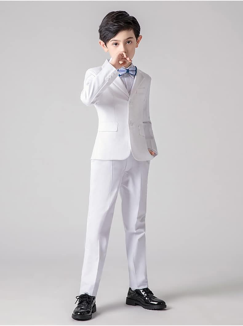 Boys' Three Pieces Suit Tailored Fit Two Buttons for Piano Performance School Formal Wear Outfit