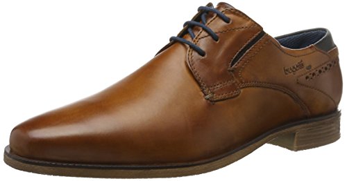 Bugatti Men's Derby Lace-Up, Brown Cognac 6300, 8 UK