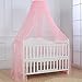 Cunlvyyds Baby Bed Canopy, Adjustable Height Bed Canopy with Encrypted Mesh, Breathable Skin-Friendly Curtains for Baby Toddler Bedroom Decoration Accessories