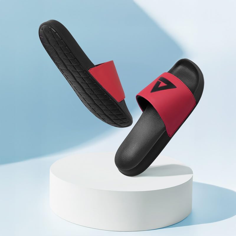 Image of ARVAN Mens Sliders | Lightweight, Anti-Slip & Cushioned Comfort Slides for Casual & Beach Use