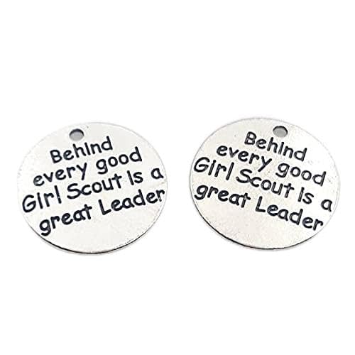 Charm Girl Scout pendentif gravé leader pour créer vos bracelets de scoutisme originaux