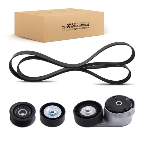 maXpeedingrods Engine Drive Belt Tensioner Idler Pulley Serpentine Belt Drive Component Kit for Ram 1500 C/V Dodge Grand Caravan Charger Durango Chrysler 200 300 Town & Country Journey 39282 38082
