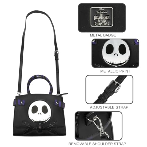 Nightmare Before Christmas Jack Skellington Movie Character Black Purse4