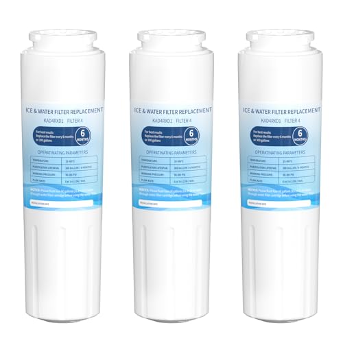 Image of KAD4RXD1 Water Filter 4 Replacement Compatible With KitchenAid Filter 4 - KAD4RXD1 Models 3 Pack