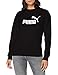 PUMA ESS Logo Crew Sweat TR Sweatshirt, Mujer, Cotton Black, L