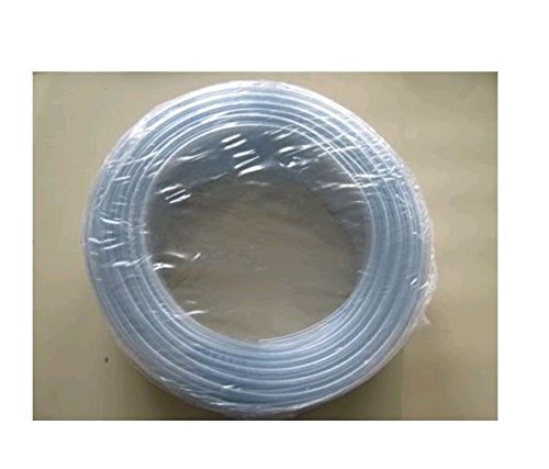 Aquaforte Klarer PVC Schlauch, Ø 20 x 24 mm (Innenwand x Außenwand), geeignet für Wasser und Luft, 50 m Rolle, Typ Kristall, transparent