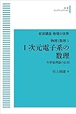 岩波講座 物理の世界 物理と数理3 1次元電子系の数理 共形場理論の応用