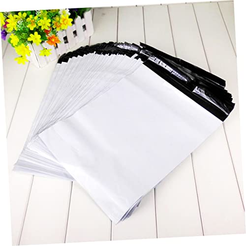Ciieeo 100 Peças De Embalagem Envelopes Brancos Envelopes Transparentes Envelopes De Plástico Entreg