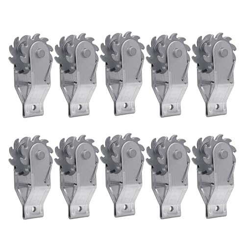 Electric Fence Wire Tensioner and Wire Strainer 10 pcs Heavy Duty Inline Wire Tightener Galvanized Steel Clip for Farm Garden Outdoor