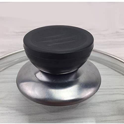 Pfannendeckel, Pfannendeckel 16 cm/18 cm/20 cm/22 cm/24 cm/26 cm/28 cm/30 cm/32 cm/34 cm/36 cm/38 cm/40 cm Topf-Wok-Deckel aus gehärtetem Glas (24 cm)