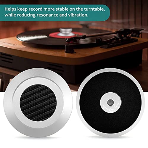 Bumdenuu Stabilisateur de poids pour disques vinyles avec rembourrage de protection souple pour profil de platine vinyle HiFi LP (argenté) - Les Beatles, Paul McCartney, John Lennon, RIngo Starr, George Harrison Bumdenuu Stabilisateur de poids pour disques vinyles avec rembourrage de protection souple pour profil de platine vinyle HiFi LP (argenté) – Image 4