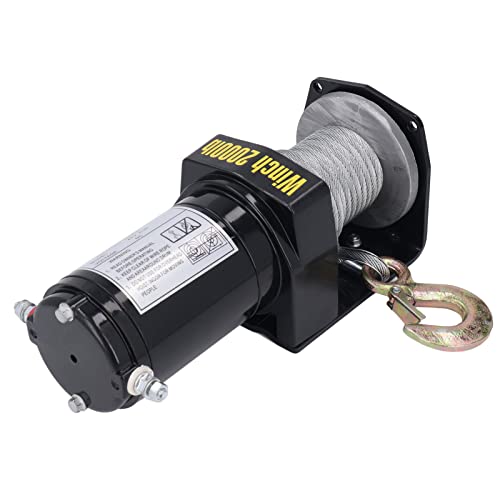 Kit de Winch Eléctrico 2000 LBS Cable de Acero miniatura 5