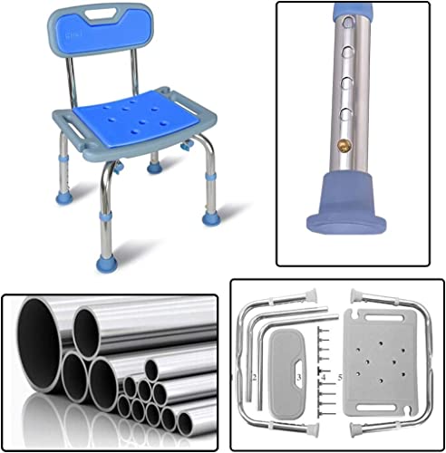 Tabouret de douche léger et solide avec assise de bain ergonomique pour handicapé