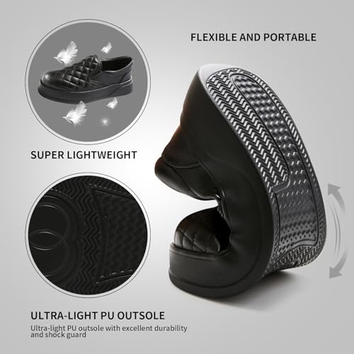 Image of Loafers for Women Penny Comfort Leather Platform & Slip-Ons Dressy Shoes