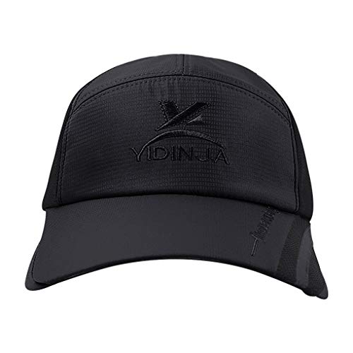 Image of Unisex Baseball Cap with Retractable Extended Brim UV Protection Mesh Sun Hat Summer Safari Fishing Camping Hat
