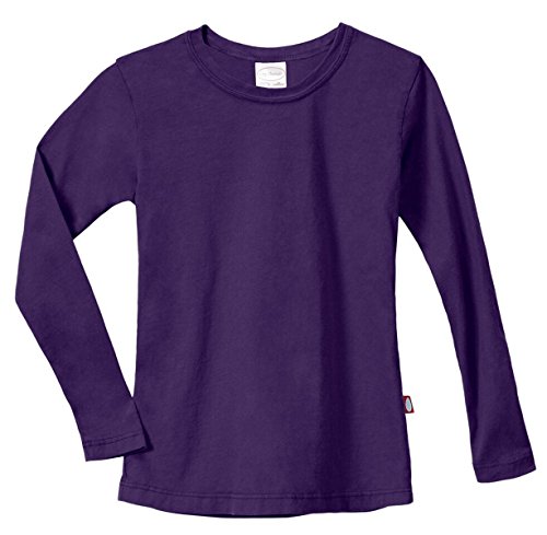 Image of City Threads Girls Long Sleeve Tee Sensory Friendly for Sensitive Skin SPD- School Base Layer Fall and Winter