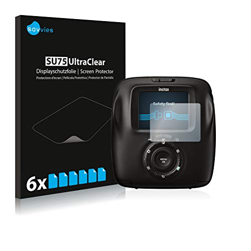 savvies Protector Pantalla para Fujifilm Instax Square SQ20 (6 Unidades) Película Ultra Transparente