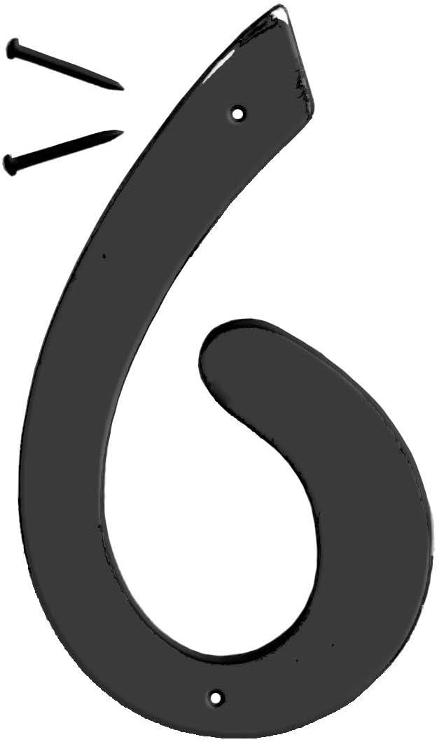 HY-KO Products BK-40/5 Metal House Number 5 (Five), 4" High, Black