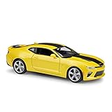  HOPEYS Modelo de Juguete 1:18 for Chevrolet Camaro 2016, Coche Deportivo clásico, Modelo de aleación, vehículo Fundido a presión, Regalo de Coche Coleccionable (Color : Yellow)