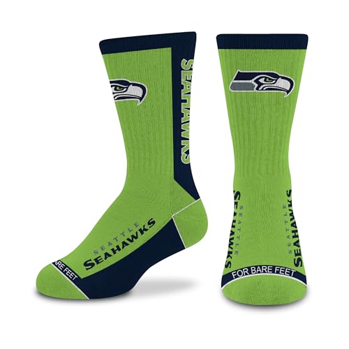 Image of For Bare Feet NFL Unisex Kids Nfl Mvp Crew Sock Youth