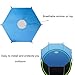 Trampoline Cover Frameless Shade, Trampoline Sun Shade Tent Cover Fits 6ft/8ft/10ft/12ft/14ft/16ft Trampoline Canopy Outdoor Fun for Kids(Size:14ft-8poles)