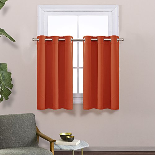 NICETOWN Blackout Curtain Panels for Bedroom, 2 Panels, W42 x L60 inches, Aqua, Thermal Insulated Grommet Top Blackout Draperies and Drapes Aqua 42"W x 60"L (Pack of 2)