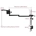 Industrial Laboratory Foldable Expansion Type Adjustable Orientation Articulated clamp Bracket Bracket arm 50mm 76mm Microscope Bracket(Arm Stand)