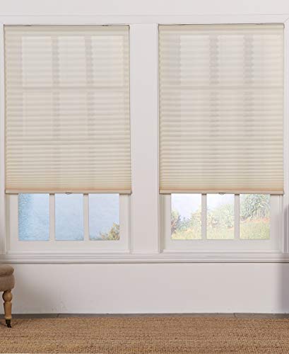 Safe Styles UBD305X64ER Cordless Light Filtering Pleated Shade, Ecru - 30.5 x 64 in.