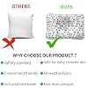 Adhigams Organic Cotton Pillow for Babies & Infants | Breathable, Hypoallergenic & Eco-Friendly | Soft & Comfortable Sleep Pillow (Pack of 1)