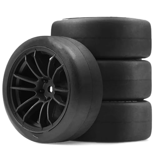 RC�^�C���p�[�c For TT01 For TT02 1:10 On XV02 XV01 PTG2 A959 4pcs 1/10 �h���t�g�^�C���ƃz�C�[������ 12mm�Z�p RC�J�[�A�N�Z�T���[ �A�b�v�O���[�h�ƏC��(Black)