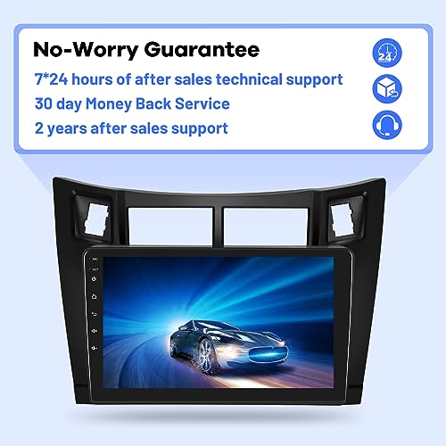 Radio para Toyota Yaris 2008-2011 Pantalla táctil 9 pulgadas miniatura 7