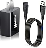 T POWER 5 feet Ac Dc Adapter Charger Compatible with Panasonic WESLV81K7P58 ES-LV Series Arc5 Electric Shaver Wet,Dry Electric Blade Razor with Multi-Flex Pivoting Head Compatible with Men Supply Cord