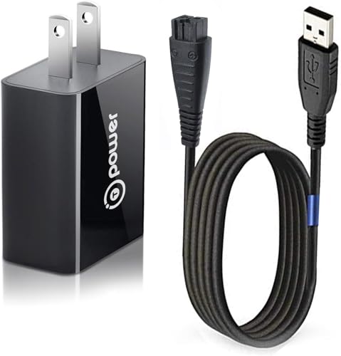 T POWER 5v Charger for Panasonic Arc3 Arc4 Arc5 WESLV81K7P58 ES-LV Series Re7-87 Re7-51 Re7-59 Es-lv97-k Es-lv65-s Es-lv67-k Electric Shaver Razor Ac Dc Adapter Power Supply