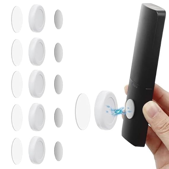 VIRIX 6 Pcs Magnetic Remote Control Holder Wall Mount| No Drill Self-Adhesive Remotes Stand Organizer for TV AC Fan Set Top Box (6)-picture-19