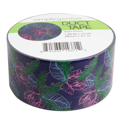 Simply Genius 1 Pack Art & Craft Duct Tape - 1.8 in x 10 Yards, Colorful DIY & Home Improvement Supplies for Kids & Adults, Night Flow - Thumbnail 2