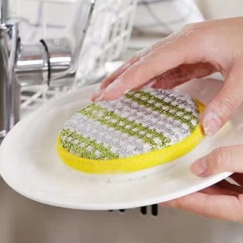 Cleaning Sponges Eraser,Multi-Functional Sponge Foam Pads, Dish Sponges, Household Cleaner Non-Scratch Scrub Sponge For Kitchen, Bathtub,Furniture,Shoe,Bathroom (Pack In 10 B) #TOP3