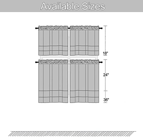 Amzali Curtain Tiers, Lace Valance Window Topper Curtain With Tassels, Short Window Curtains For Cafe, Bathroom, Kitchen, Farmhouse, Bedroom Rod Pocket Curtains 1 Panel Beige #TOP6