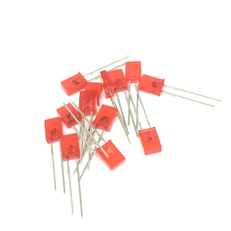 Wiring Connecting Terminals - 100pcs Red Light-Emitting diodes Red Turn Red 2 * 5 * 7 Square led