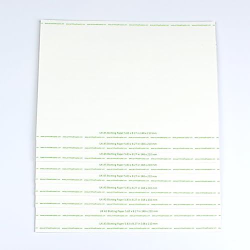 Printhead Hospital Heavyweight Blotting Paper for Flower Press, Calligraphy and Inkjet Printer Cleaning | 8x6 (10 Absorbent Paper Sheets) Blank Blotter Paper | Highly Absorbent Paper
