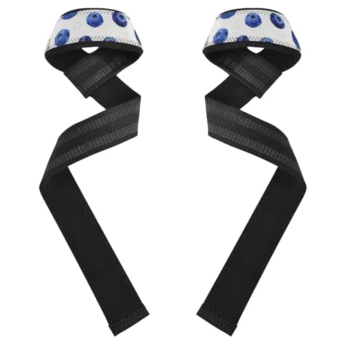 Blueberry Star Sangles de levage rembourrées en néoprène 66 cm pour haltérophilie, musculation, bodybuilding