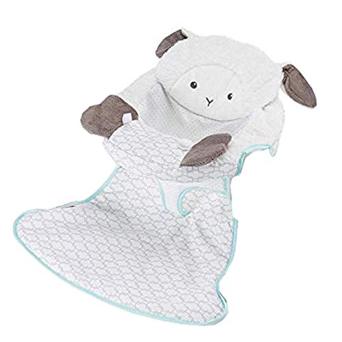 Replacement Seat Pad for Sit-Me-Up Floor Seat -GBL17 Fisher-Price Baby Sit Up Seat ~ Lamb Theme ~ Replacement Seat Cover in Teal and White