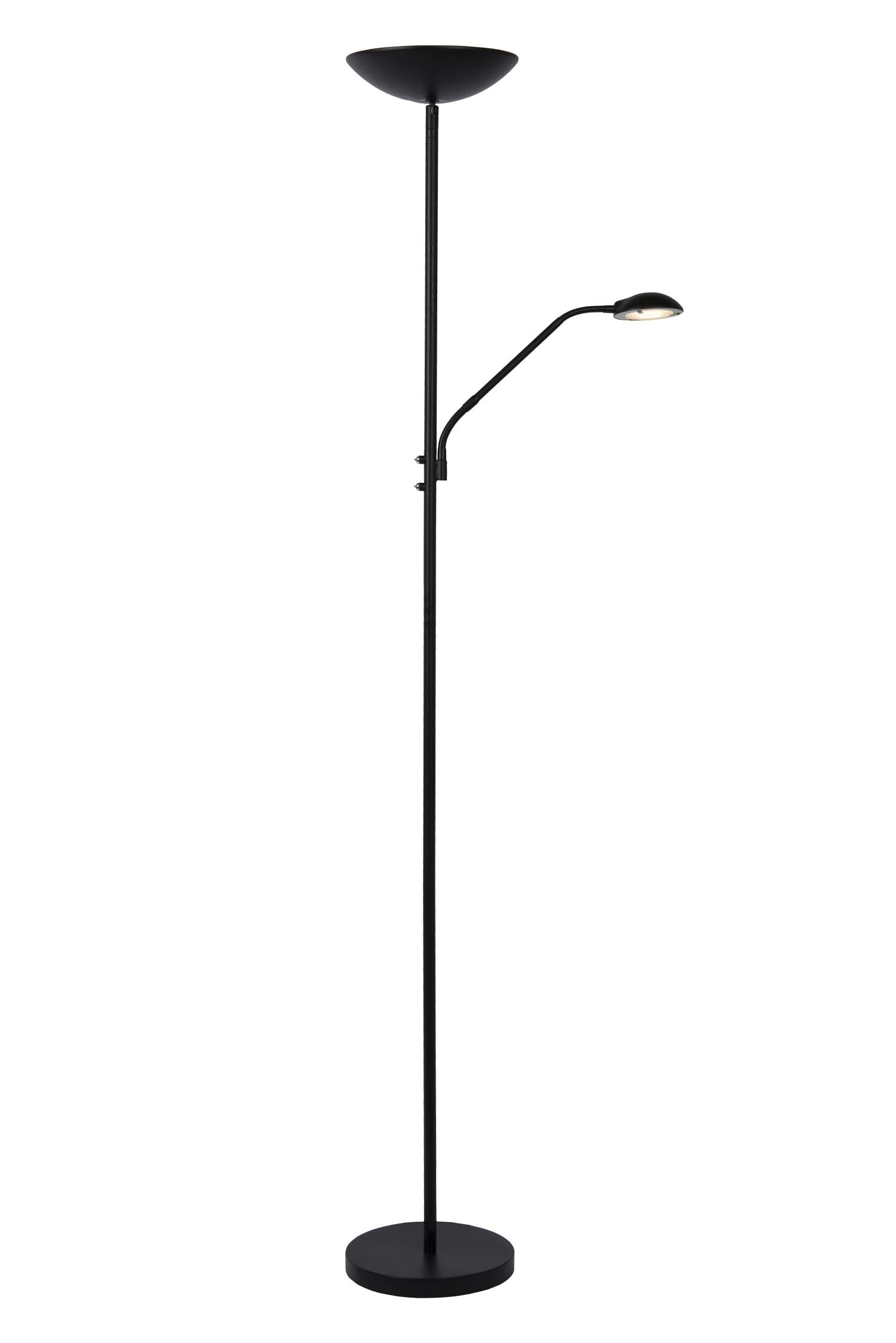 LUCIDE ZENITH - Lampadaire/lampe de lecture - LED Dim. - 3000K - Noir
