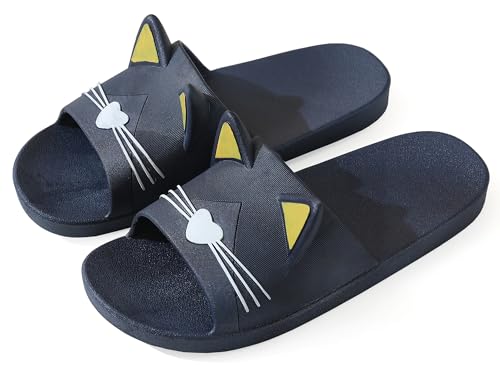 Vunavueya Donna Infradito e Ciabatte da Spiaggia Uomo Pantofole da Mare e Piscina Donna Estive Sandali a Punta Aperta Blue Navy 41/42 EU(42-43CN)