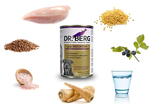Diätfutter Hund Dr. Berg pro-Reduktion Nassfutter für Hunde