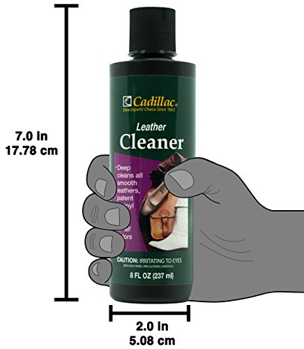 Cadillac Leather Cleaner - Great For Shoes, Boots, Handbags, Car Upholstery, Furniture- Removes Surface Dirt, Grime, Salt And More From Finished Leathers #TOP5