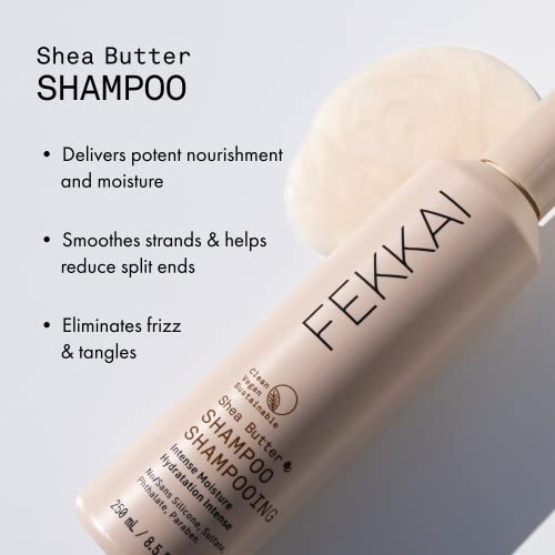 Fekkai Shea Butter Intense Moisture Shampoo - 8.5 Oz - Provides Extreme Hydration, Tames Frizz & Repairs Split Ends - Salon Grade, Ewg Compliant, Vegan & Cruelty Free #TOP1