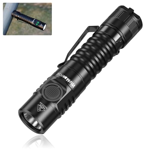 Wurkkos FC11C Led Flashlight Rechargeable 1200 Lumens, 155m Long Beam Distance, IP68 Waterproof Flashlights with Magnetic Base, Small Powerful EDC Flashlight for Camping, Hiking, Emergency(4000K)